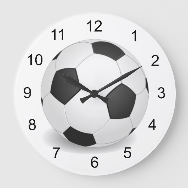 Fußball-Wanduhr Große Wanduhr (Vorderseite)