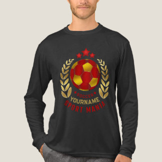 Fußball-Wappen-Design Tri-Blend Shirt