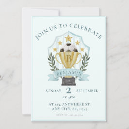 Fußball-Wappen Einladung