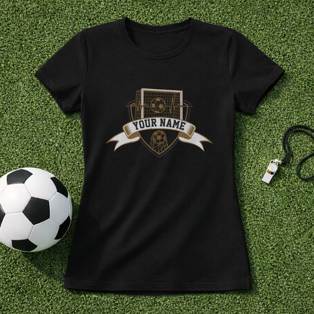 Fußball Wappen mit Spielername T-Shirt (Von Creator hochgeladen)