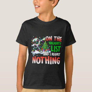 Fußball Weihnachten auf der unartigen Liste Und ic T-Shirt