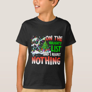 Fußball Weihnachten auf der unartigen Liste Und ic T-Shirt