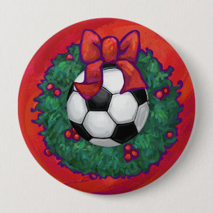 Fußball Weihnachten Button