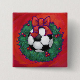 Fußball Weihnachten Button