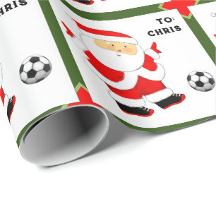 Fußball Weihnachten Geschenkpapier