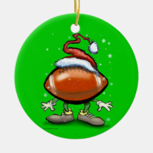 Fußball-Weihnachten Keramik Ornament