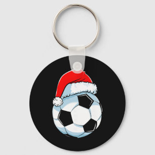Fußball Weihnachten Lustiger Santa Hut Byll Sports Schlüsselanhänger