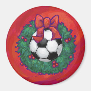 Fußball Weihnachten Magnet