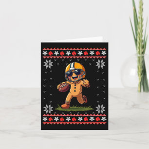 Fußball Weihnachten Männer Kinder T-Shirts Lebkuch Karte