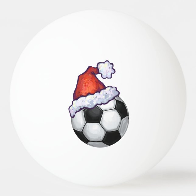 Fußball-Weihnachten Tischtennisball (Rückseite)