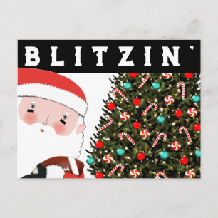 Fußball-Weihnachts-Feiertags-Postkarte Feiertagspostkarte