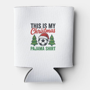 Fußball-Weihnachts-Pyjama-Hemd Dosenkühler