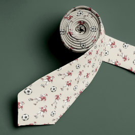 Fußball-Weihnachts-Schlips mit Monogramm Krawatte