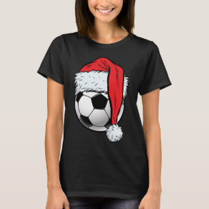 Fußball Weihnachtsball Weihnachtsmannmütze Funny S T-Shirt