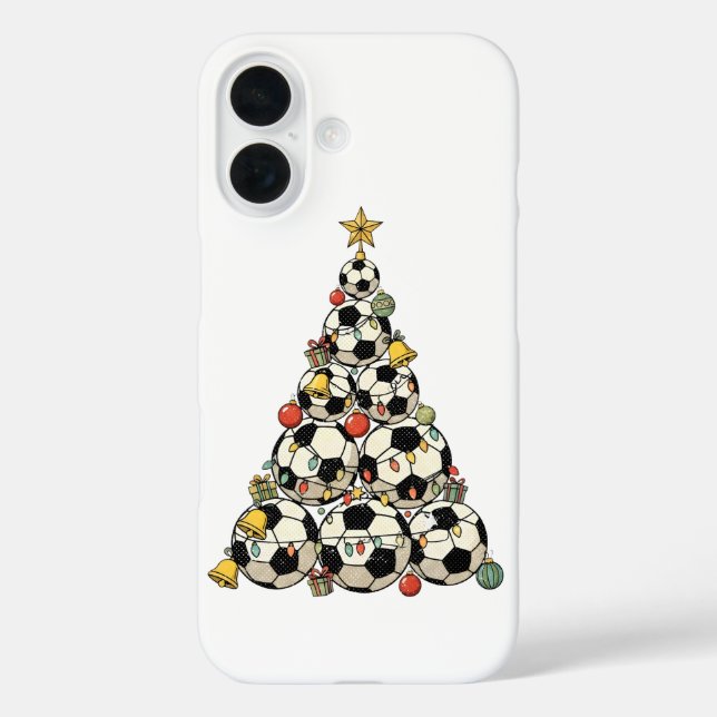Fußball-Weihnachtsbaum Case-Mate iPhone Hülle (Rückseite)