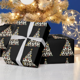 Fußball-Weihnachtsbaum Geschenkpapier