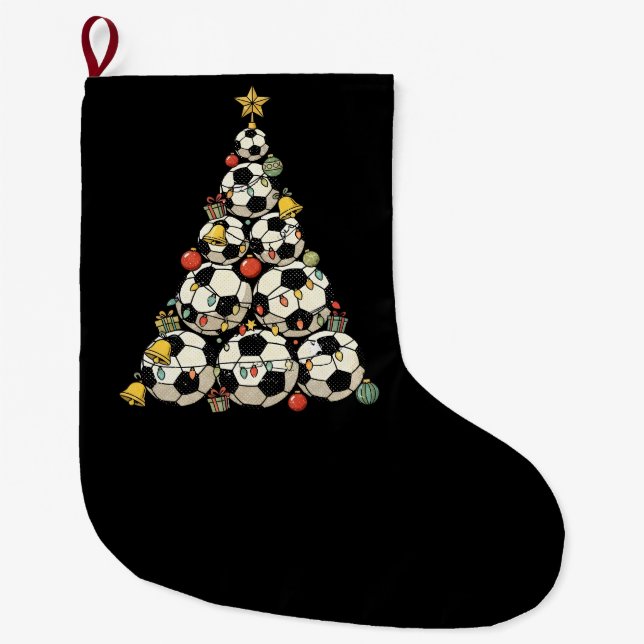 Fußball-Weihnachtsbaum Großer Weihnachtsstrumpf (Vorderseite)