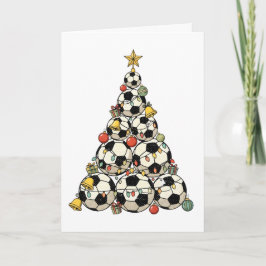 Fußball-Weihnachtsbaum Karte