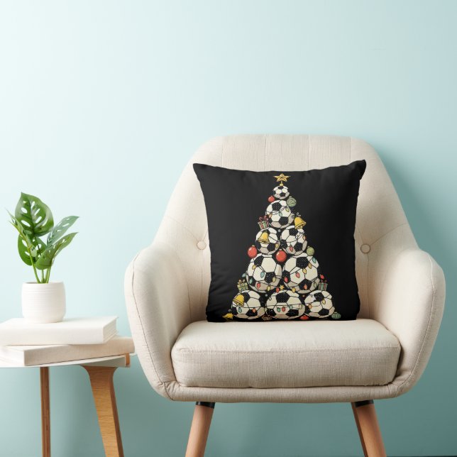 Fußball-Weihnachtsbaum Kissen (Stuhl )