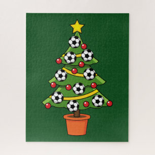 Fußball Weihnachtsbaum Puzzle
