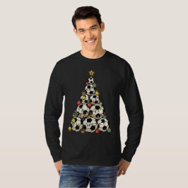 Fußball-Weihnachtsbaum T-Shirt