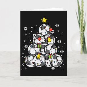 Fußball Weihnachtsbaum Xmas Schlafanzug Pjs Spiele Karte