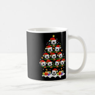 Fußball-Weihnachtsbaumlichter Lustige Weihnachten Kaffeetasse