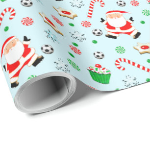 Fußball Weihnachtsgeschenk Geschenkpapier