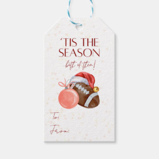 Fußball-Weihnachtsgeschenkanhänger Geschenkanhänger