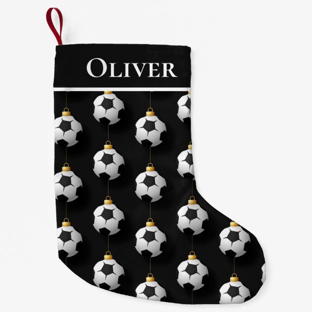 Fußball Weihnachtsgeschenke Name Kleiner Weihnachtsstrumpf (Vorderseite)
