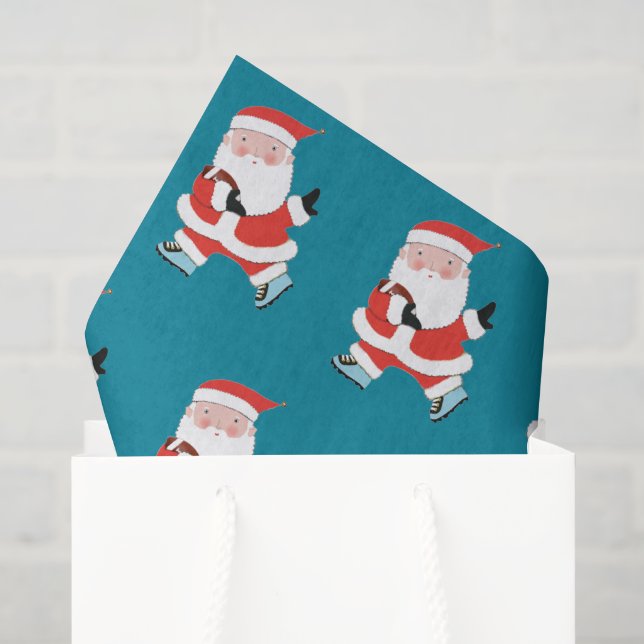 Fußball Weihnachtsgeschenkpapier Seidenpapier (Geschenktüte)