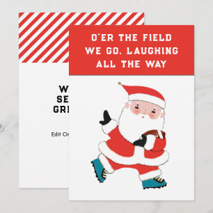 Fußball-Weihnachtsgrüße Feiertagskarte