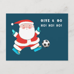 Fußball-Weihnachtsgrußkarte Feiertagspostkarte