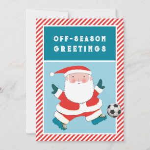 Fußball-Weihnachtskarten Feiertagskarte