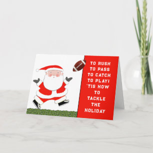 Fußball-Weihnachtskarten Feiertagskarte