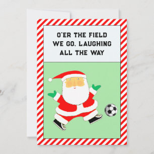 Fußball-Weihnachtskarten Feiertagskarte