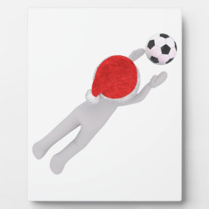 Fußball-Weihnachtsmann Fotoplatte