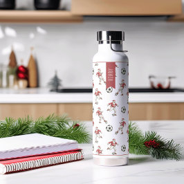 Fußball-Weihnachtsmann Personalisiertes Weihnachte Trinkflasche
