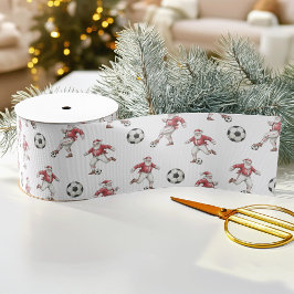 Fußball-Weihnachtsmann-Weihnachten Ripsband