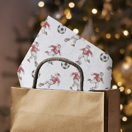 Fußball-Weihnachtsmann-Weihnachten Seidenpapier