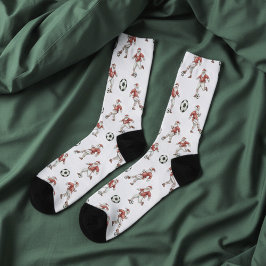 Fußball-Weihnachtsmann-Weihnachten Socken