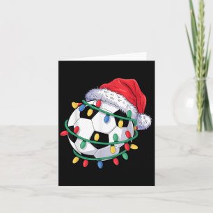 Fußball-Weihnachtsmannmütze Männer Weihnachtsfraue Karte