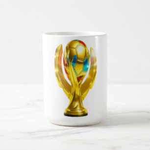 Fußball-Weltmeister Gold-Pokal-Auszeichnung PNG Kaffeetasse
