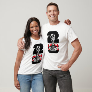 Fußball-Weltmeisterschaft 2026 Fan Kanada Gastgebe T-Shirt