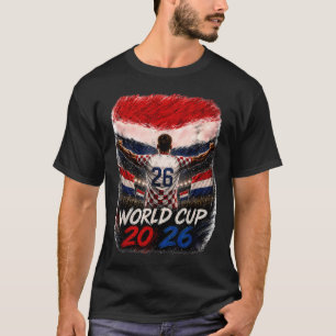 Fußball - Weltmeisterschaft 2026 Kroatien T-Shirt