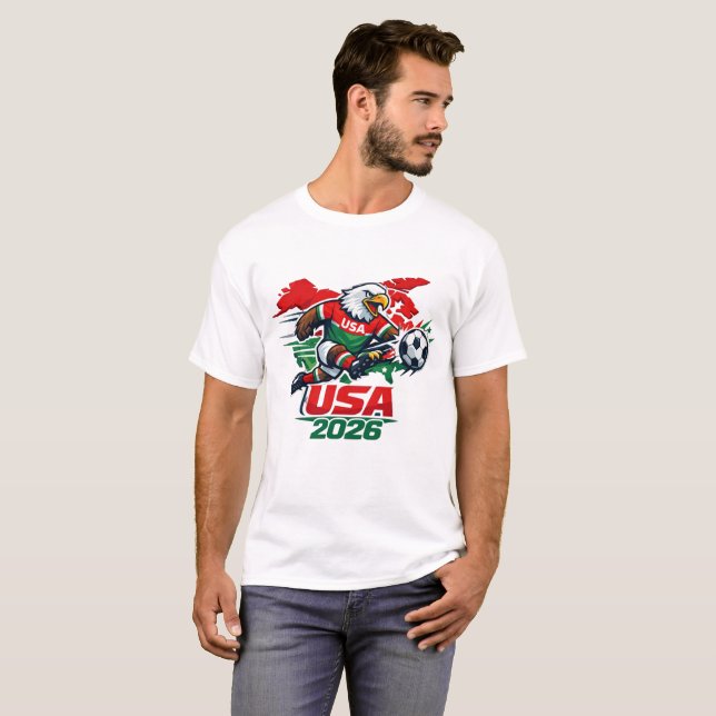 Fußball-Weltmeisterschaft 2026 T-Shirt (Vorne ganz)
