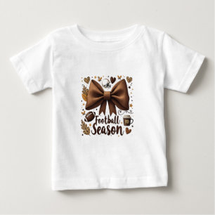 Fußball-Weltmeisterschaft Bow Coquette Football Sa Baby T-shirt