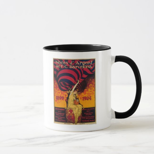 Fußball-Werbeposter Tasse (Rechts)