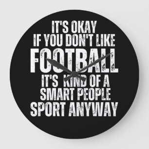 FUSSBALL WITZIGE ZITATE GROßE WANDUHR