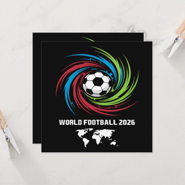 Fußball-WM 2026 Fußball (Vorderseite/Rückseite Beispiel)